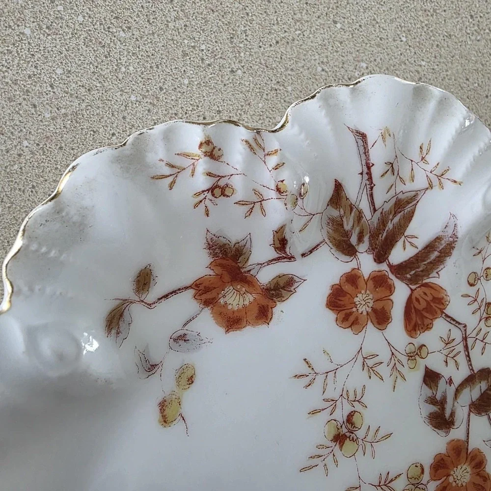 Antique Marx & Gutherz Carlsbad Austria Scalloped Edge 7.5
